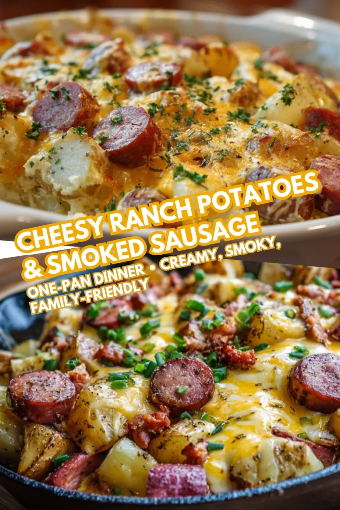 Cheesy Ranch Potatoes & Smoked Sausage | One-Pan Dinner 2 81 1