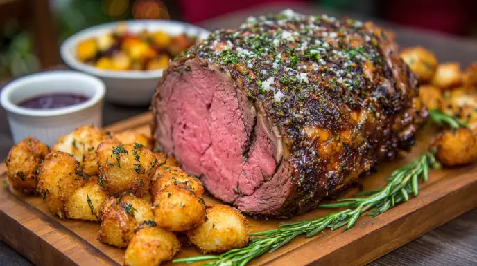 Garlic Herb Prime Rib Roast | Showstopper Main