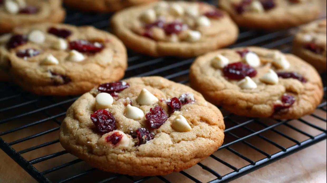 White Chocolate Cranberry Cookies | Holiday Favorite