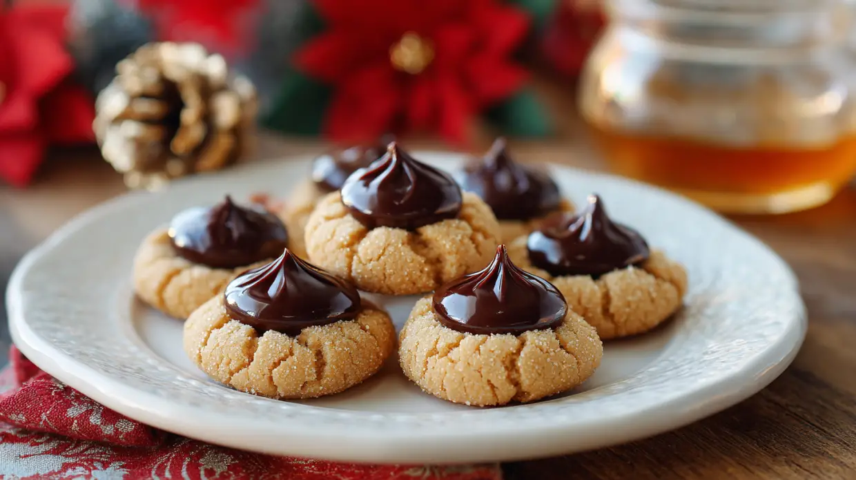 Peanut Butter Blossoms | Classic Holiday Cookie (Crinkly, Soft & Chocolate-Kissed)