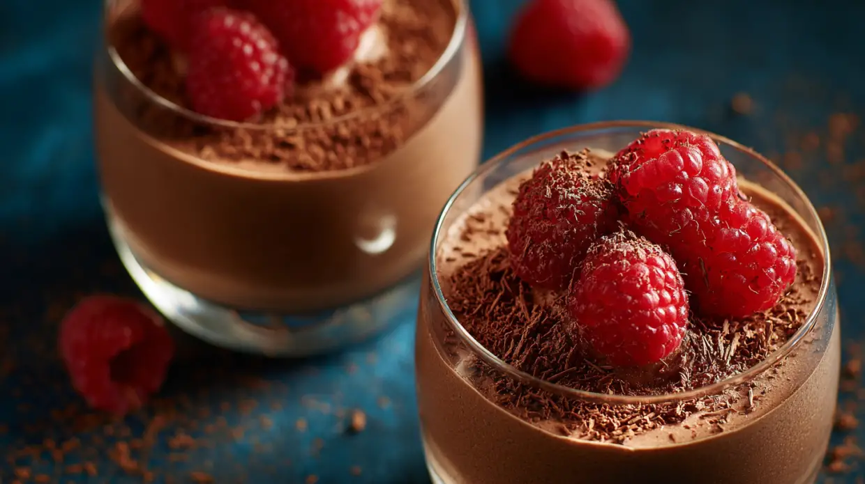 Raspberry Chocolate Mousse | Elegant 3-Ingredient Dessert (No-Bake, Restaurant-Style)