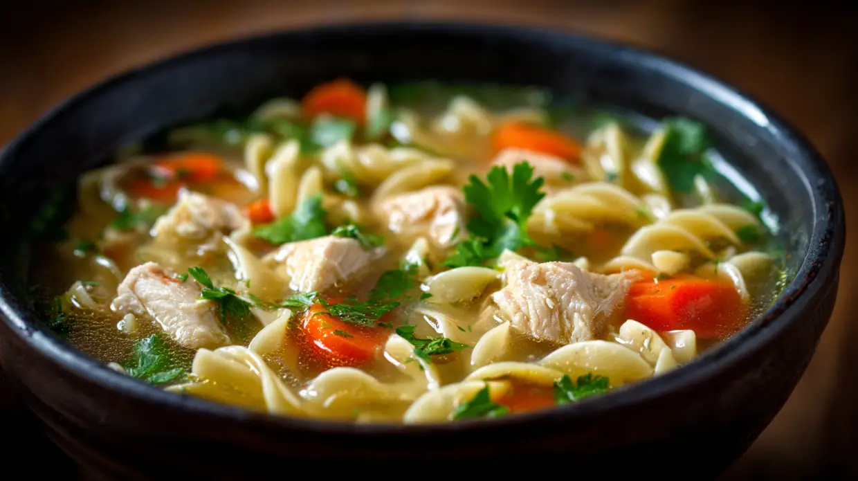 Crockpot Chicken Noodle Soup | Easy Slow Cooker Recipe