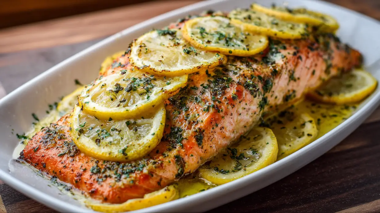 Baked Lemon Salmon | Healthy Dinner in 20 Minutes (Bright, Garlicky & Weeknight Easy)