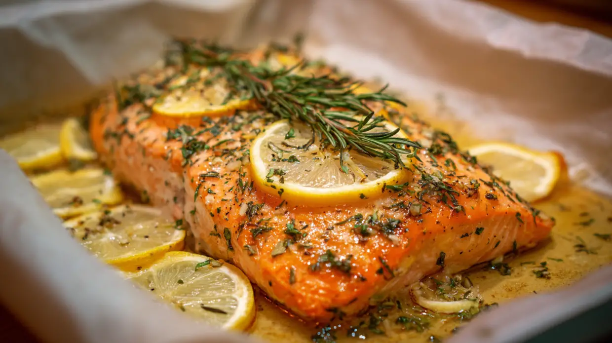Lemon Garlic Baked Salmon | Fresh & Easy