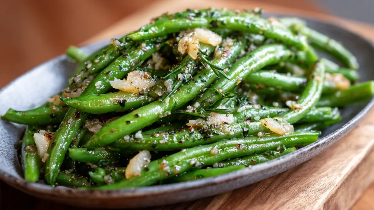 Garlic Butter Green Beans (Elegant Holiday Side with Lemon & Almonds)
