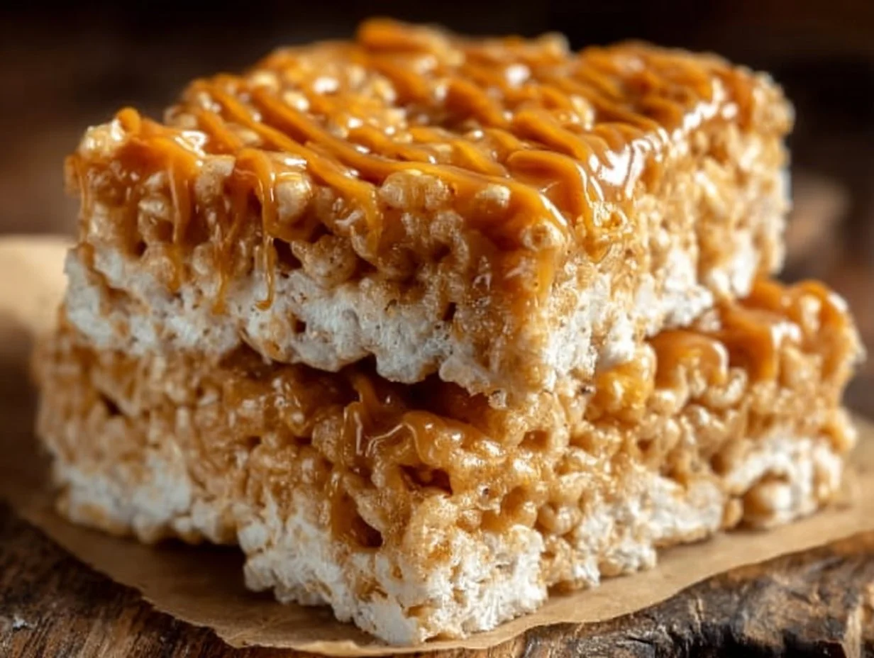 Brown Butter Dulce de Leche Rice Krispie Treats
