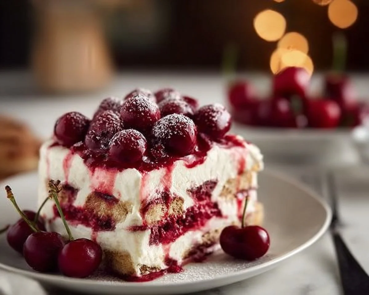 Cherry Amaretto Tiramisu