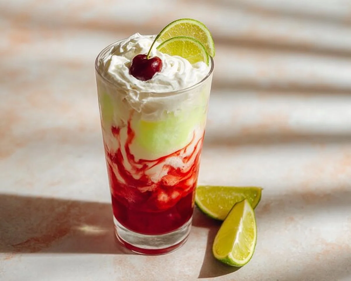 Cherry Lime Frost Dirty Soda