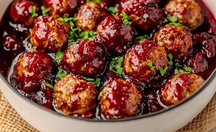 Christmas Cranberry Meatballs