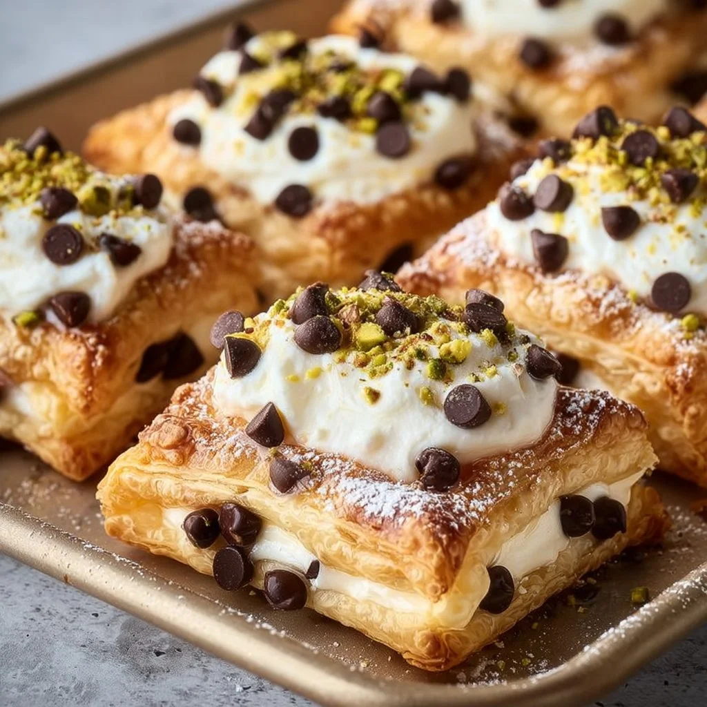 Classic Ricotta Cannoli Squares