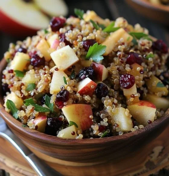 Cranberry Apple Quinoa Salad