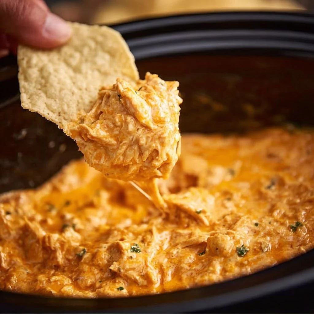 Crockpot Buffalo Chicken Dip