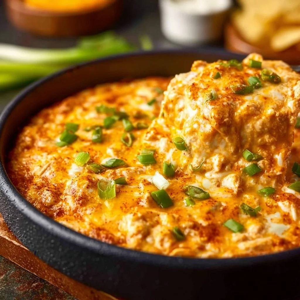 Easy Baked Buffalo Chicken Dip