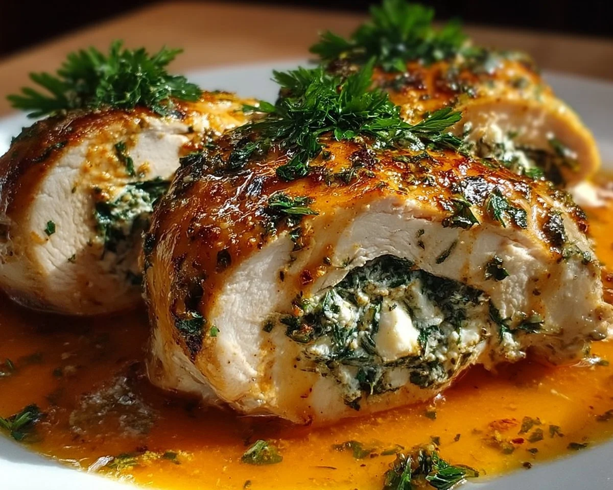 Herbed Ricotta Stuffed Chicken Rolls for a Cozy Dinner Delight