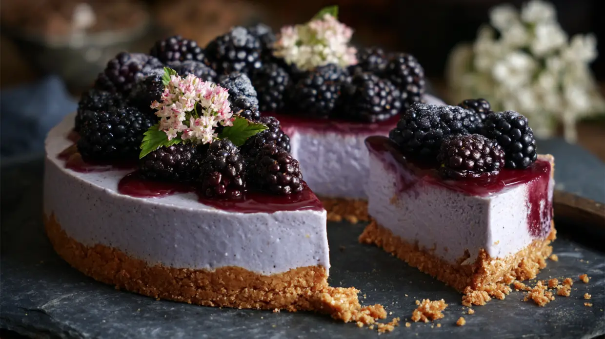 Mulberry & Earl Grey Cheesecake