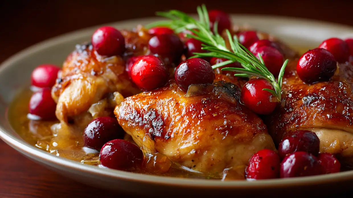Crockpot Cranberry Apricot Chicken