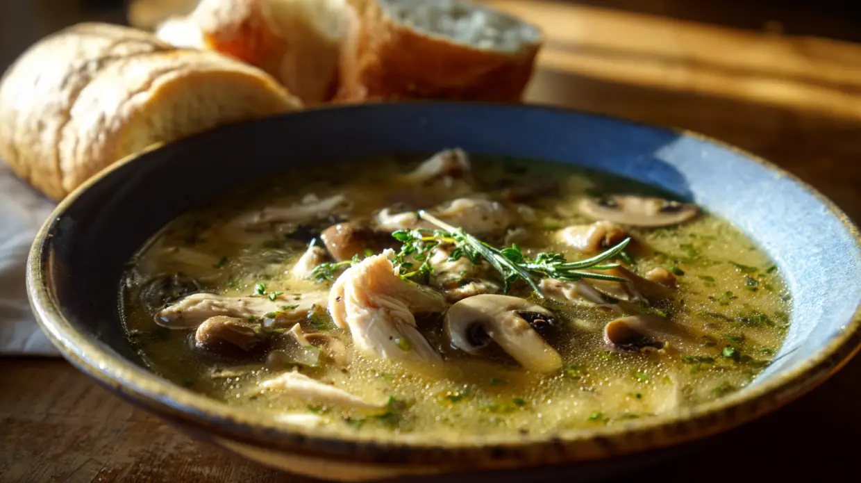 Rotisserie Chicken Mushroom Soup