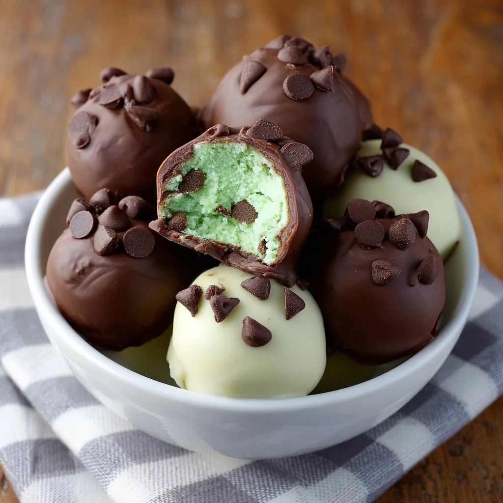 Mint Chocolate Chip Truffles Recipe