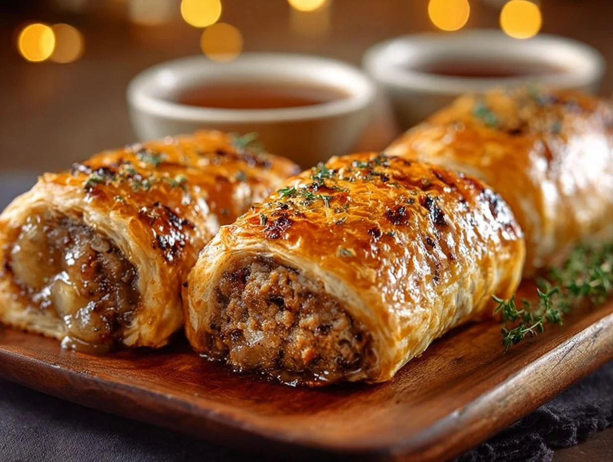 Savory French Onion Sausage Rolls – Golden, Flaky & Full of Flavor