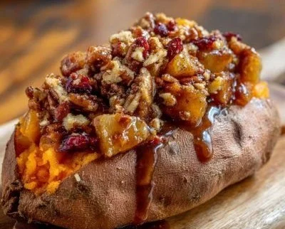 Stuffed Sweet Potatoes with Spiced Apples