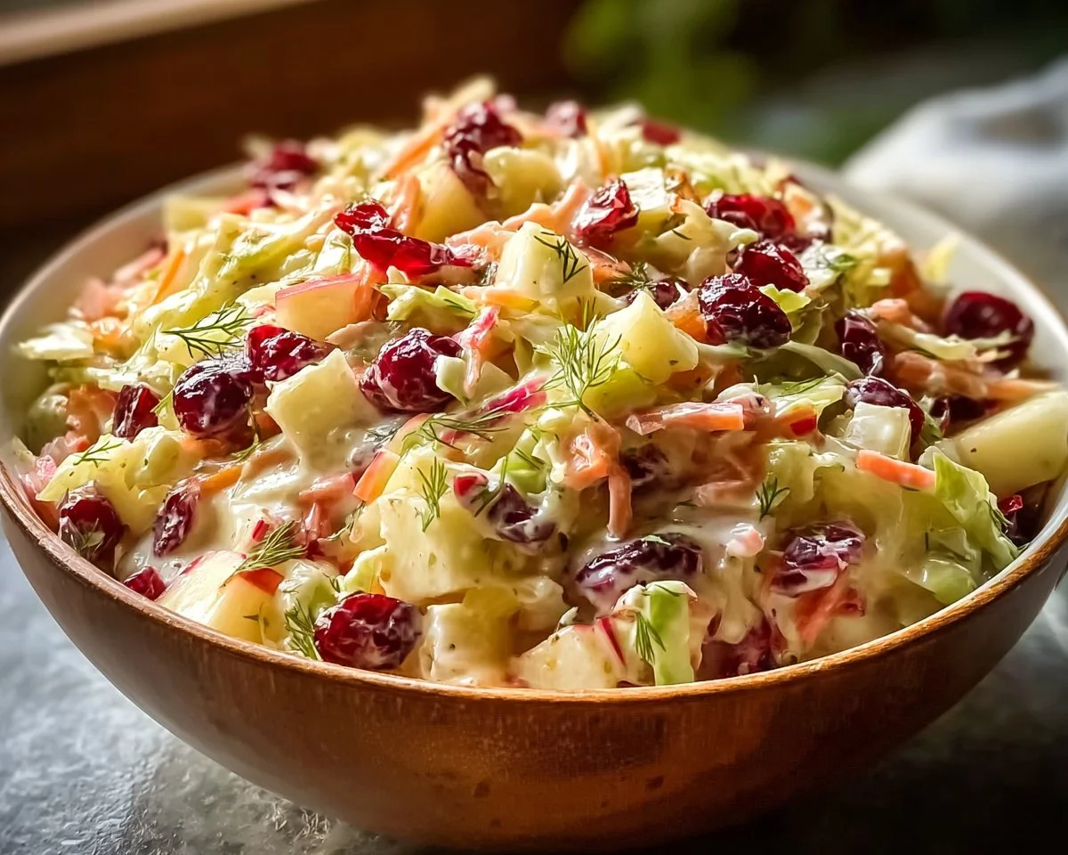Sweet and Tangy Cranberry Apple Coleslaw You’ll Love