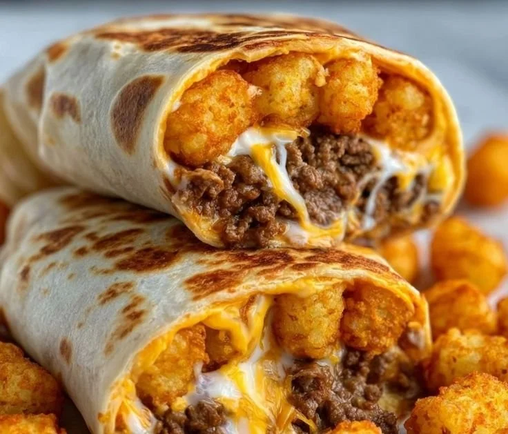 Easy Cheesy Potato Burritos