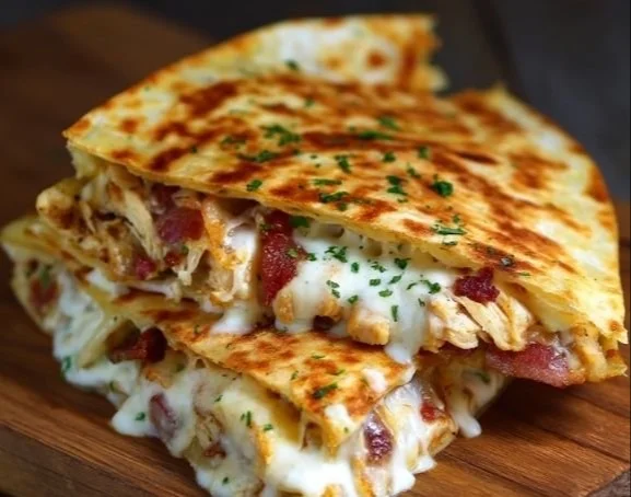 Easy Chicken Bacon Ranch Quesadilla