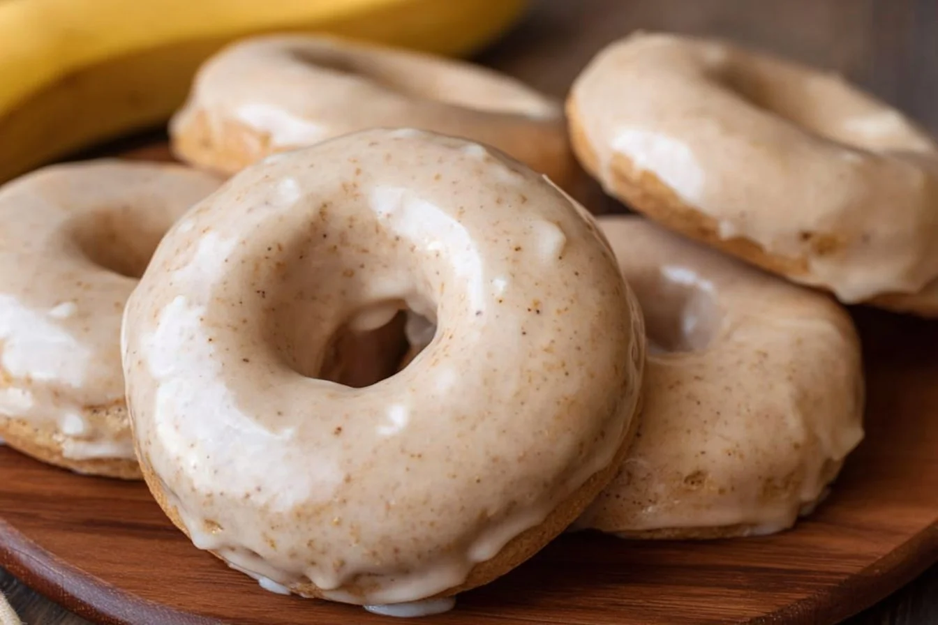 100 Calorie Banana Bread Donuts