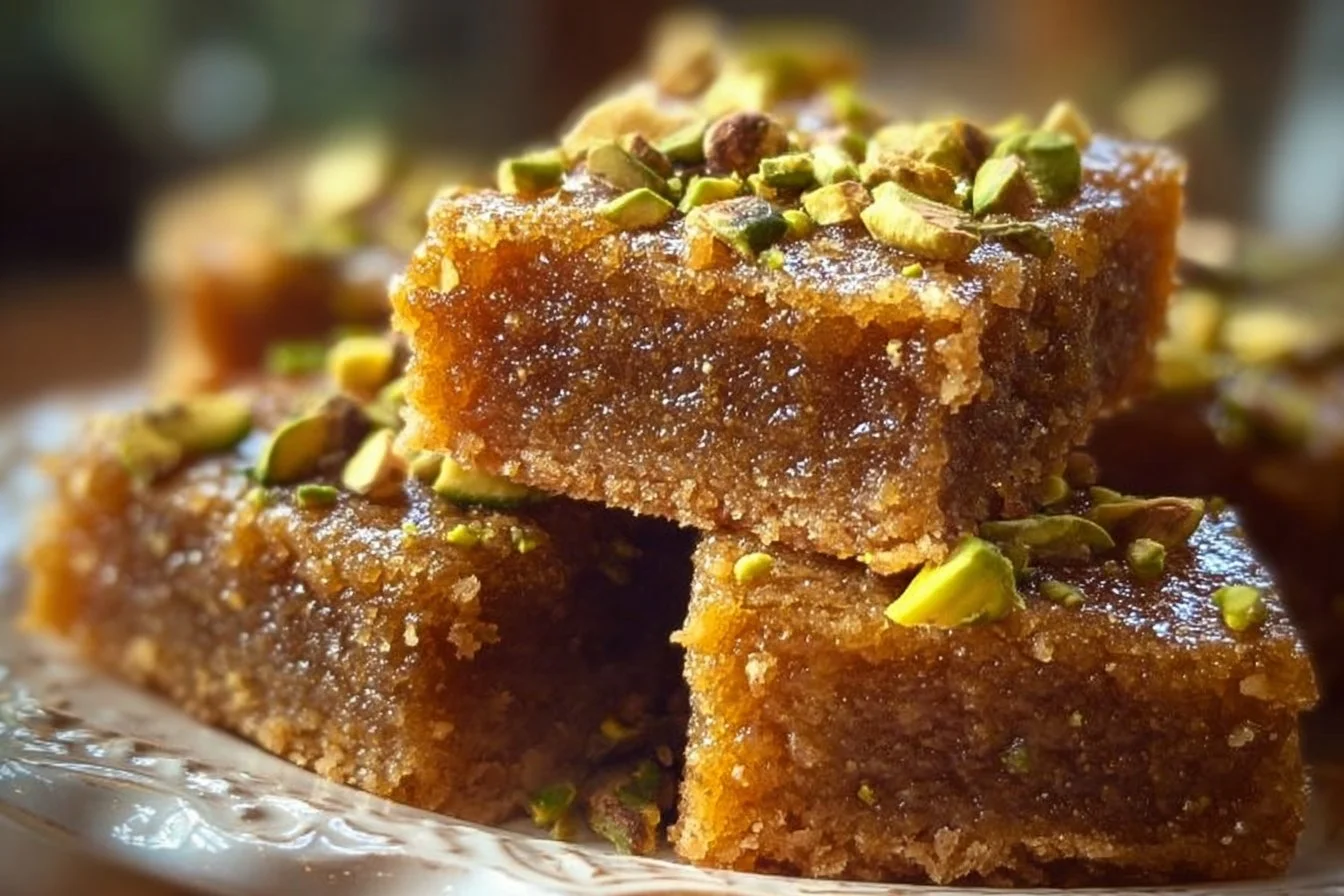 Brown Butter and Honey Pistachio Cookie Bars Recipe