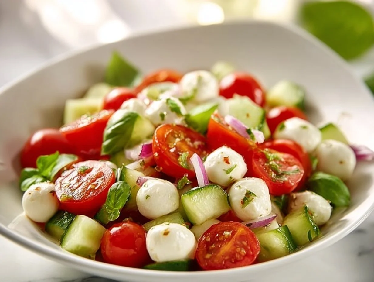 Cucumber Caprese Salad