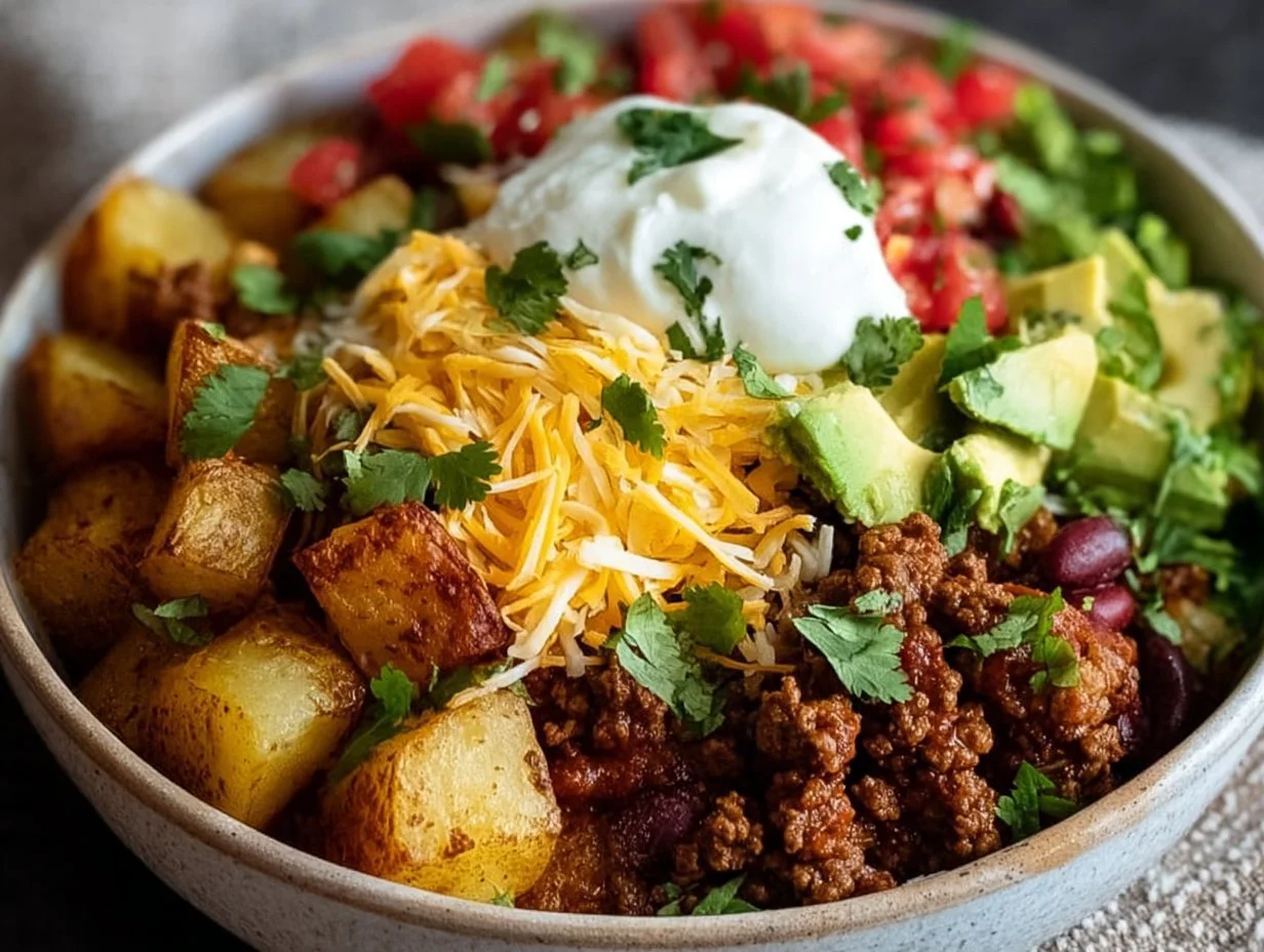 Loaded Potato Taco Bowl